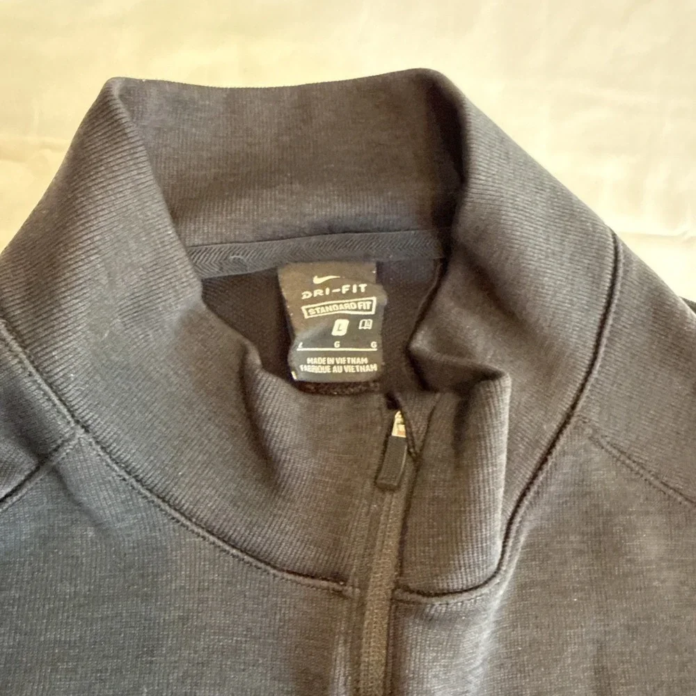 Mens Large Purdue Boilermakers Nike Pullover 1/4 Zip Golf black